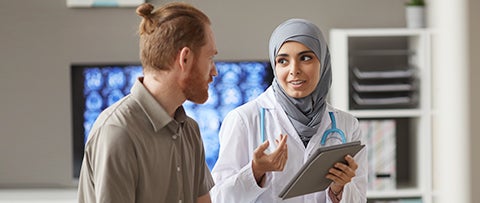 nurse representing the online MSN FNP program at American International College online