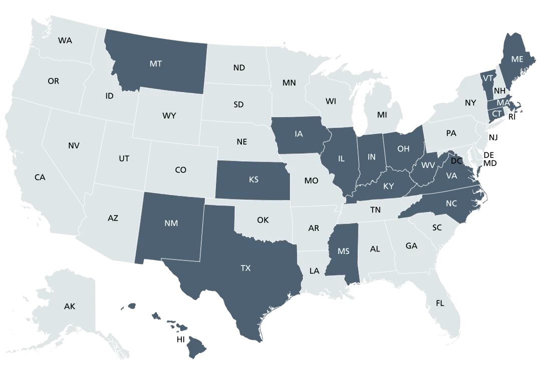 AIC state authorization map