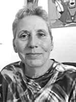 Dee Strbiak Portrait black and white