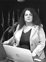 Lina Siniscalchi Portrait Black and White