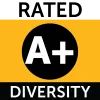 icon representing "A+ in Diversity from Niche" for American International College