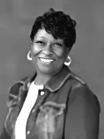Tara Woods Portrait Black and white