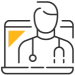 icon representing "designed for working nurses" for the online MSN FNP program at American International College online